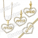 S 002 Gold Layered CZ Set